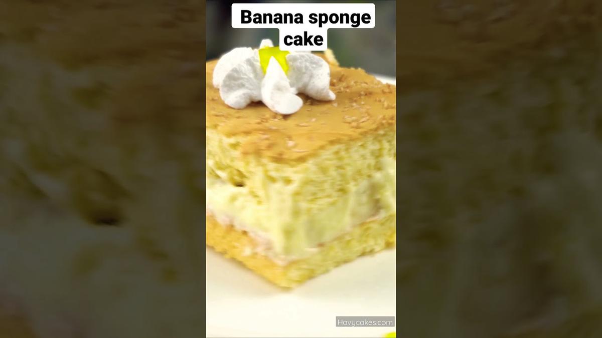 'Video thumbnail for HOW I MAKE BANANA SPONGE CAKE #Short'